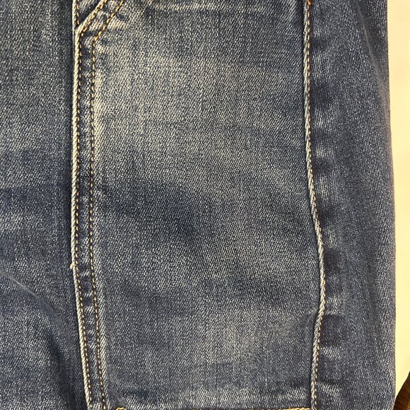 Pilcro and the Letterpress Anthropologie Flare Jeans - Sz 25 High-Rise Side-zip - Picture 7 of 11